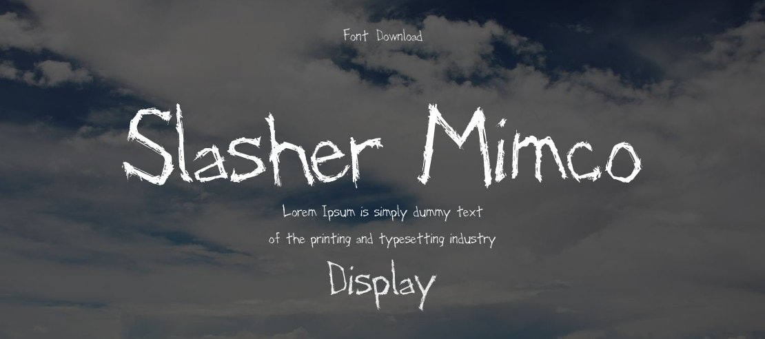 Slasher Mimco Font