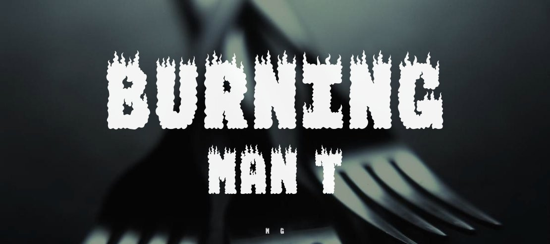 BURNING MAN Font
