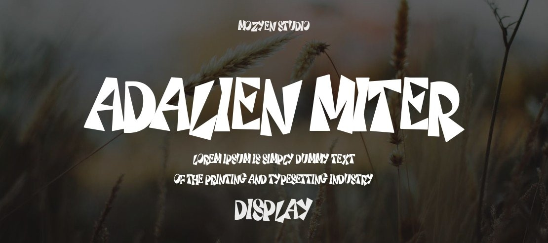 Adalien Miter Font Family