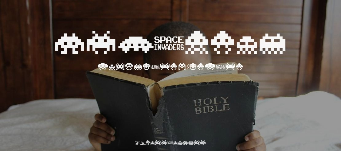 invaders from space Font