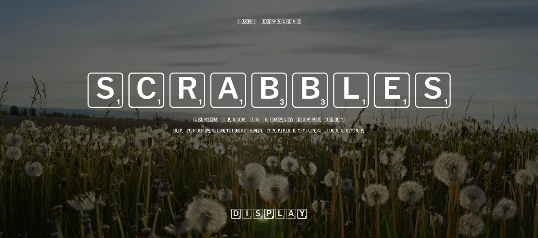 Scrabbles Font