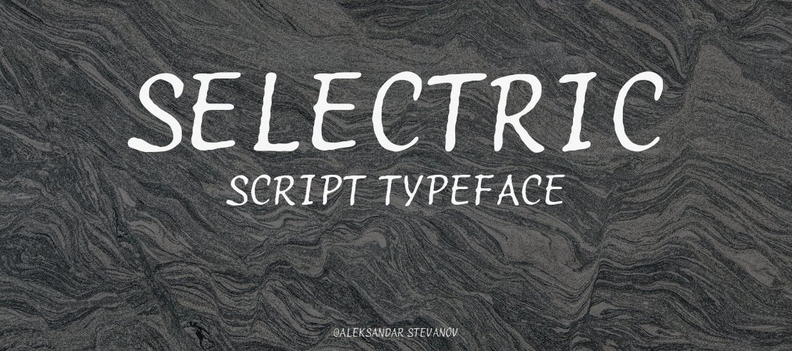 Selectric Script Font