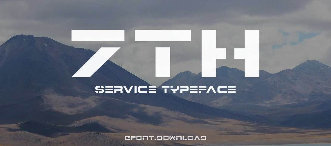 7th Service Font Family