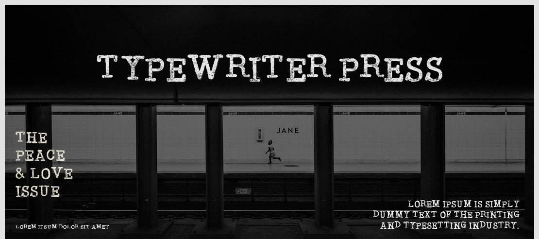 Typewriter Press Font