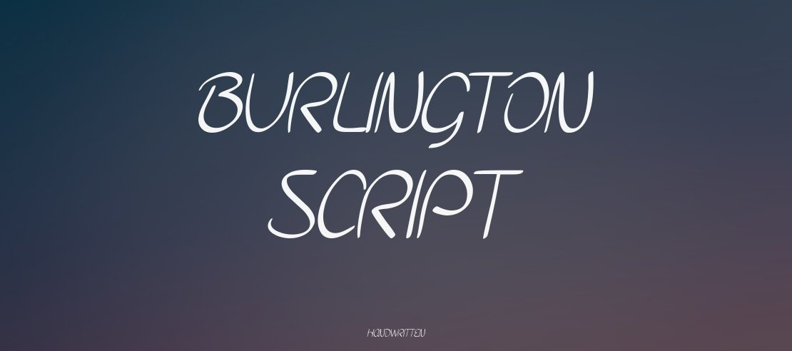 Burlington Script Font Family