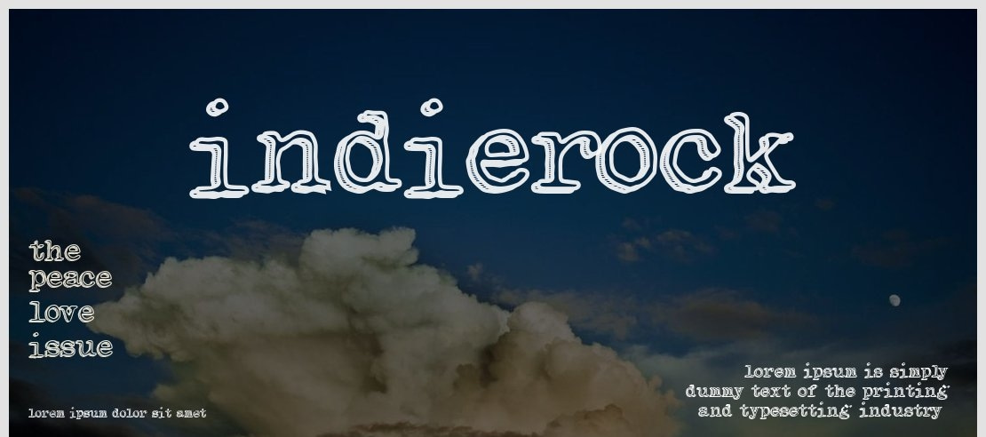 IndieRock Font