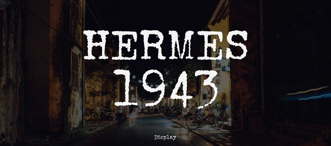 HERMES 1943 Font