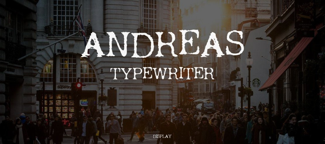 Andreas Typewriter Font