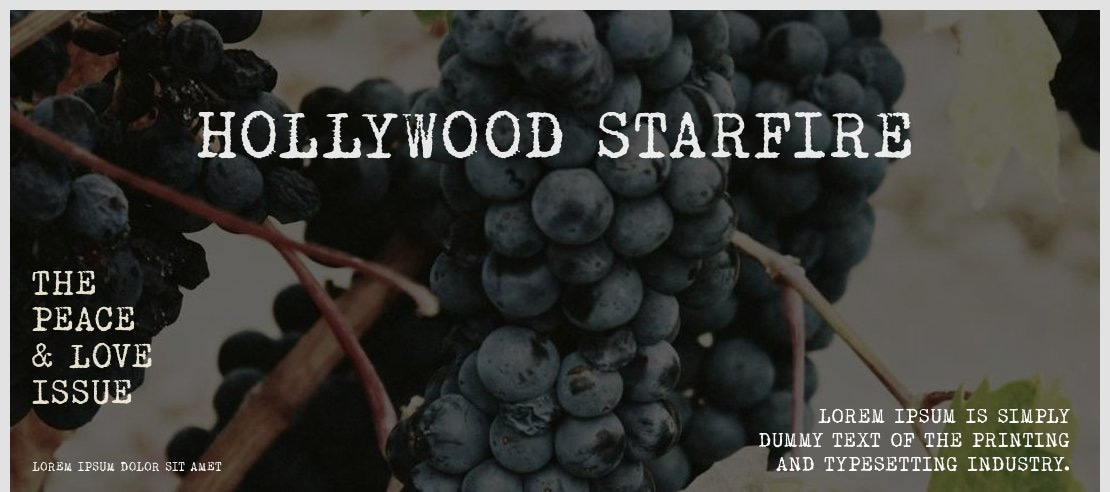 HOLLYWOOD STARFIRE Font