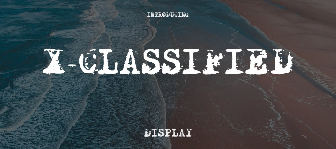 X-Classified Font Family