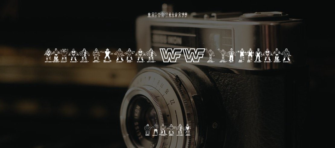 Retro Hasbro WWF Figures Font