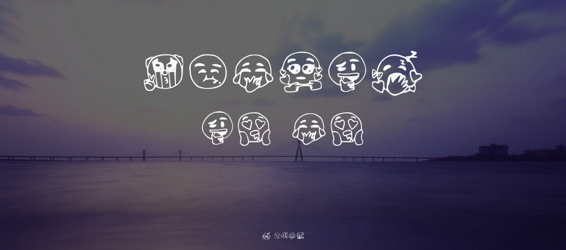 Emojis Tiktok Font