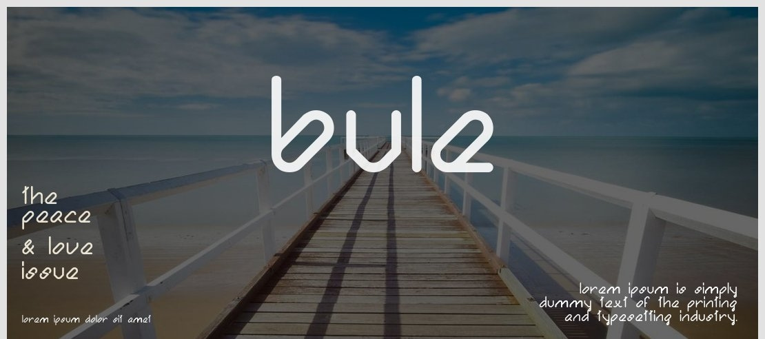 Bule Font Family