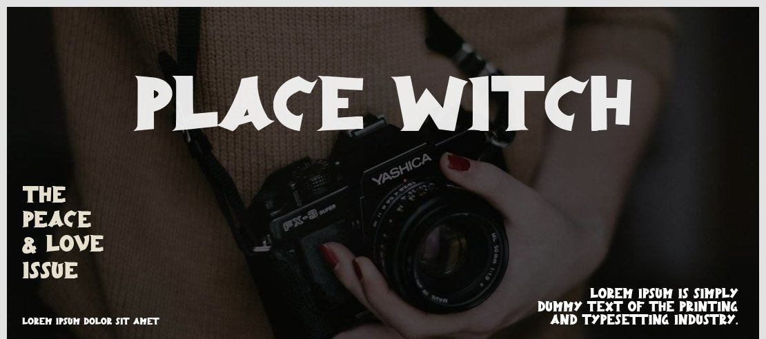 Place Witch Font