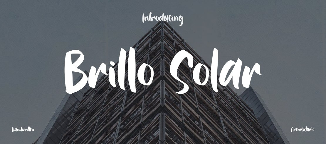 Brillo Solar Font