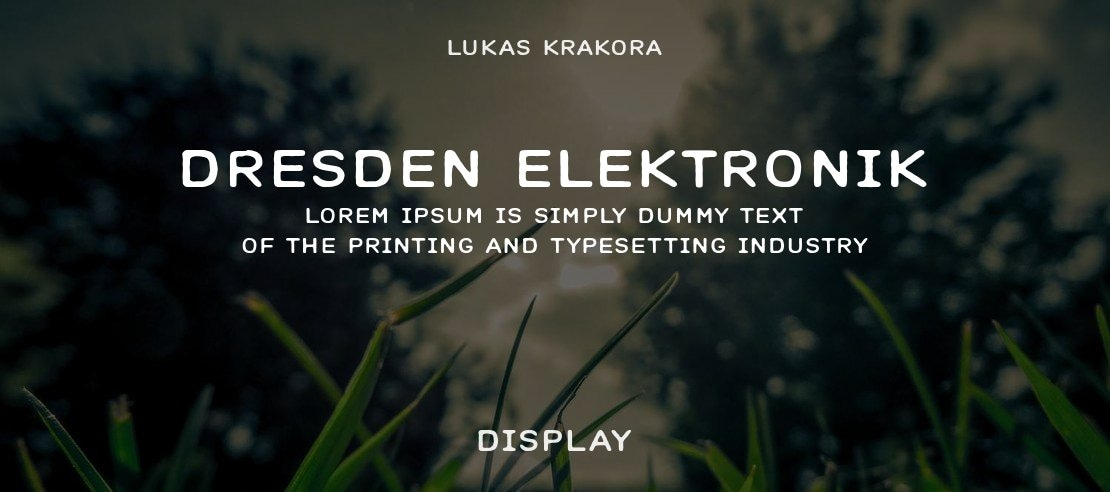 Dresden Elektronik Font