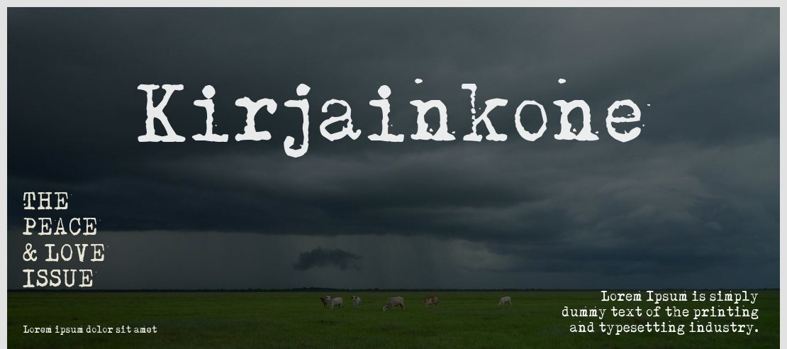 Kirjainkone Font