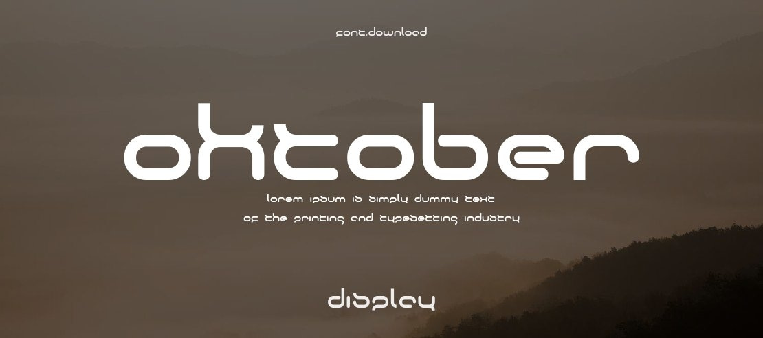 Oktober Font