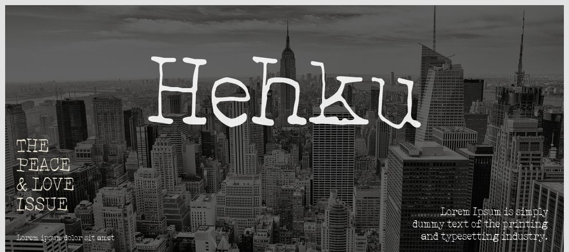 Hehku Font