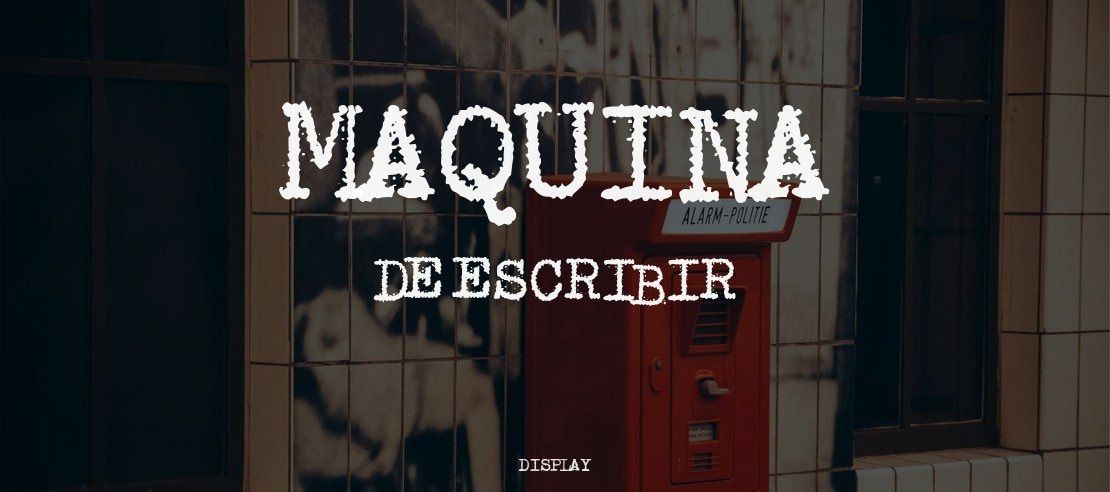 Maquina de Escribir Font