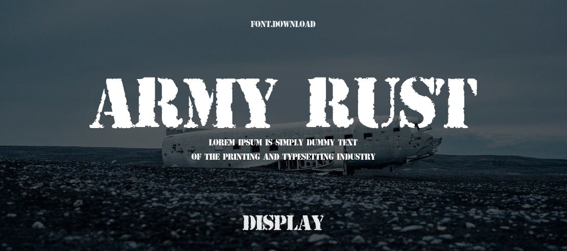 ARMY RUST Font Family