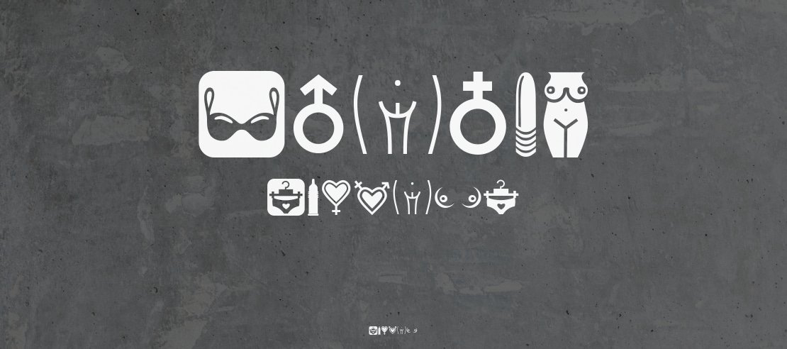 Erotic Symbols Font