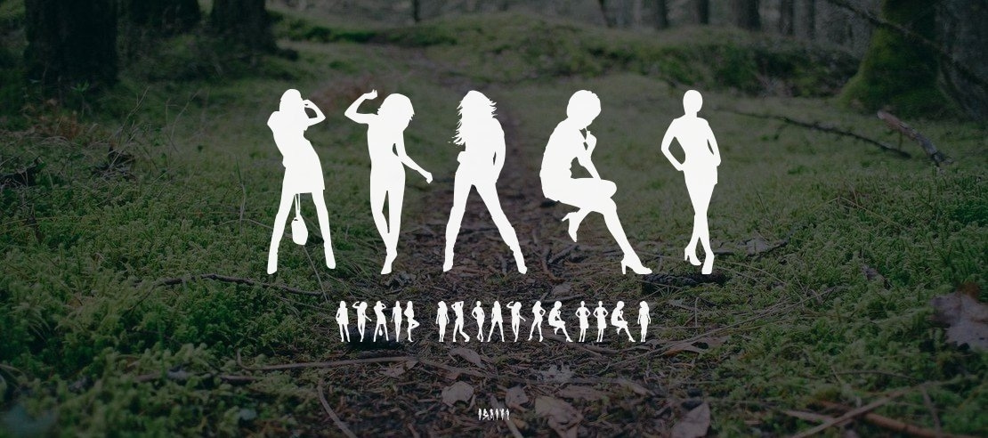 Model Woman Silhouettes Font