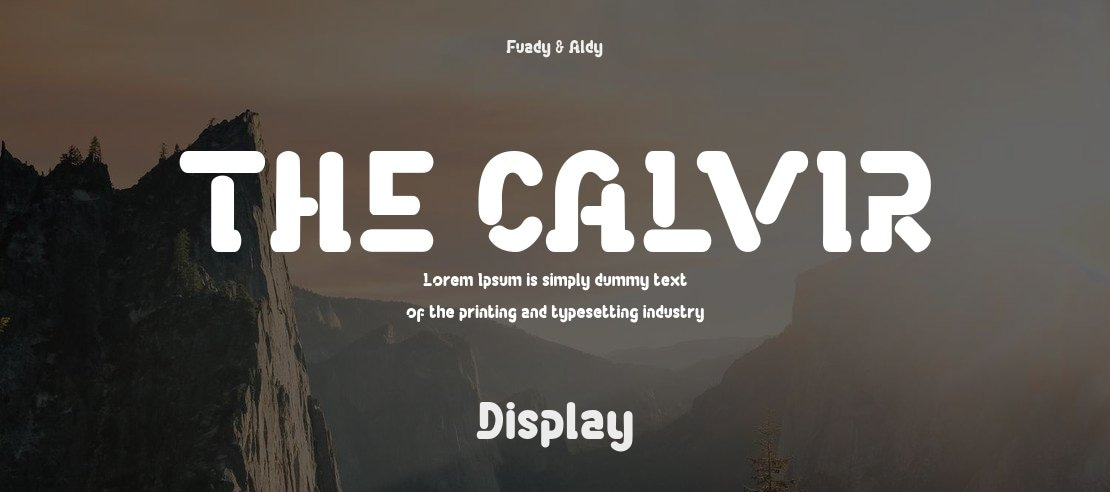 THE CALVIR Font