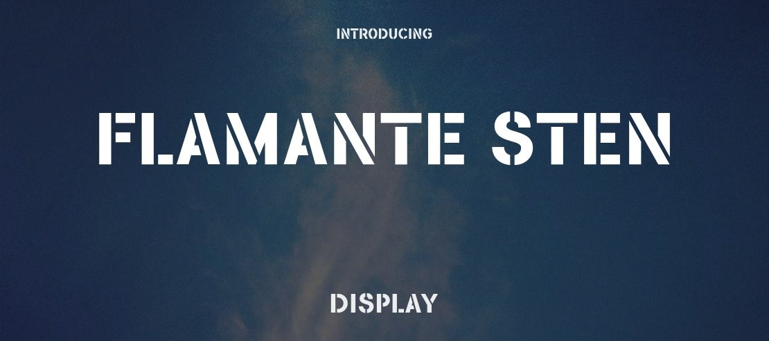 FLAMANTE STEN Font Family