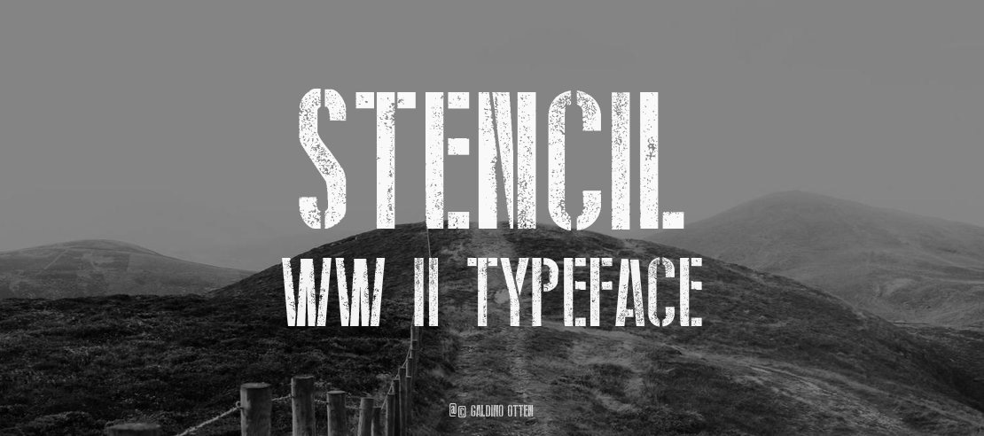 Stencil WW II Font