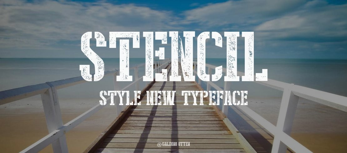 Stencil Style New Font