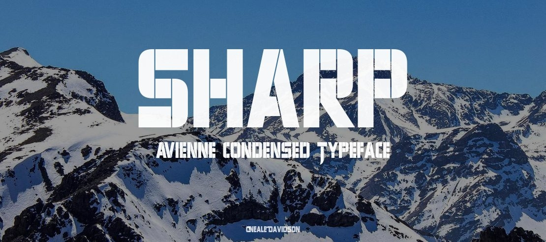 Sharp Avienne Condensed Font Family