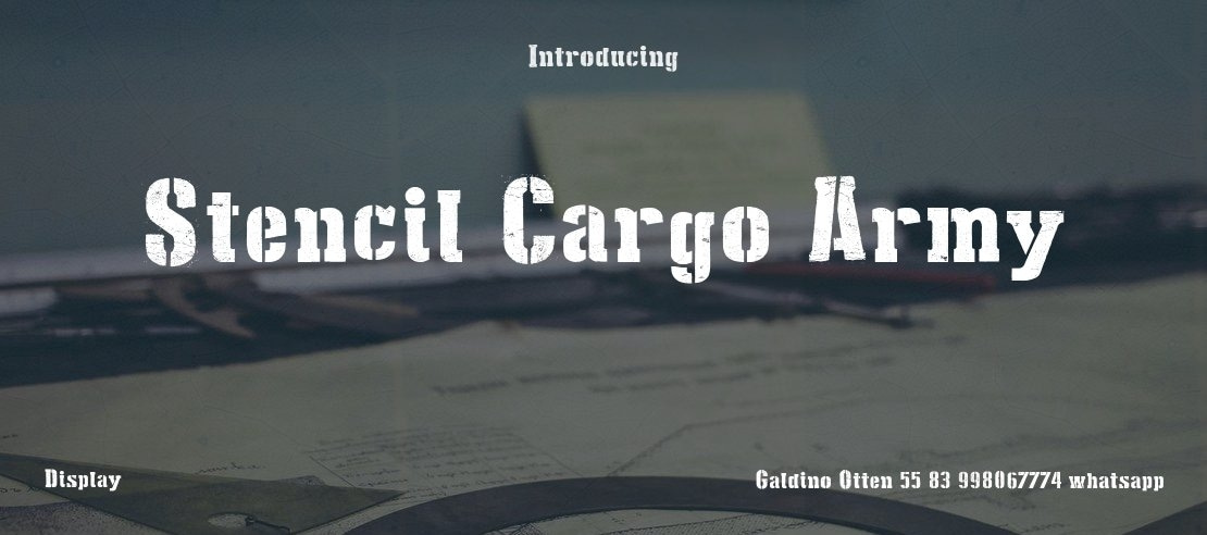 Stencil Cargo Army Font