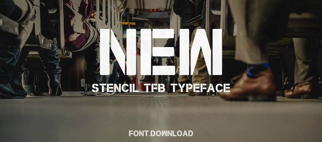 New Stencil tfb Font