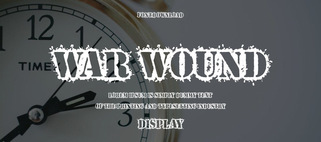 War Wound Font