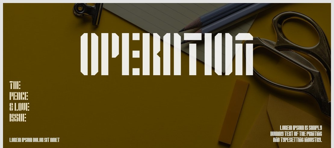 Operation Font