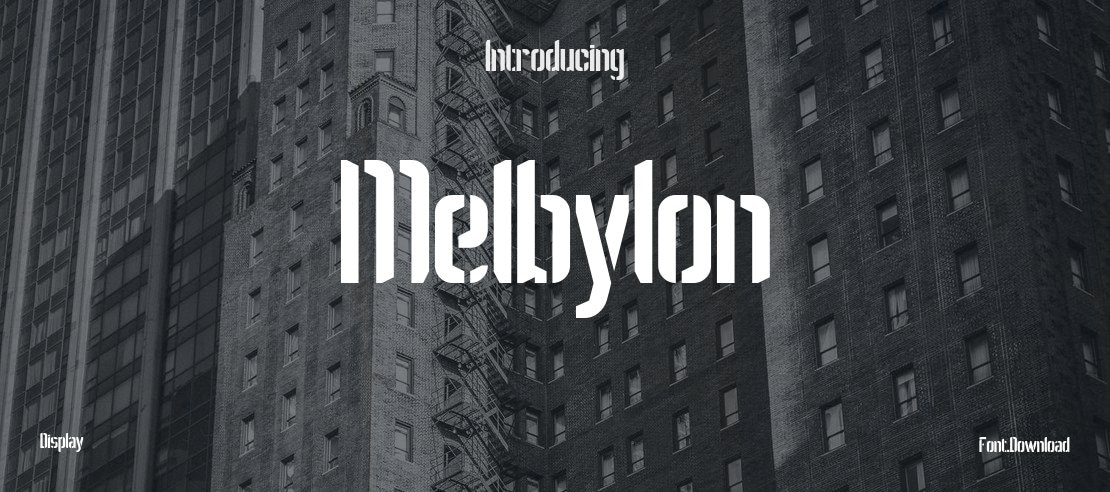 Melbylon Font
