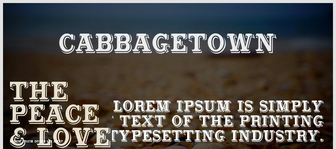 Cabbagetown Font Family