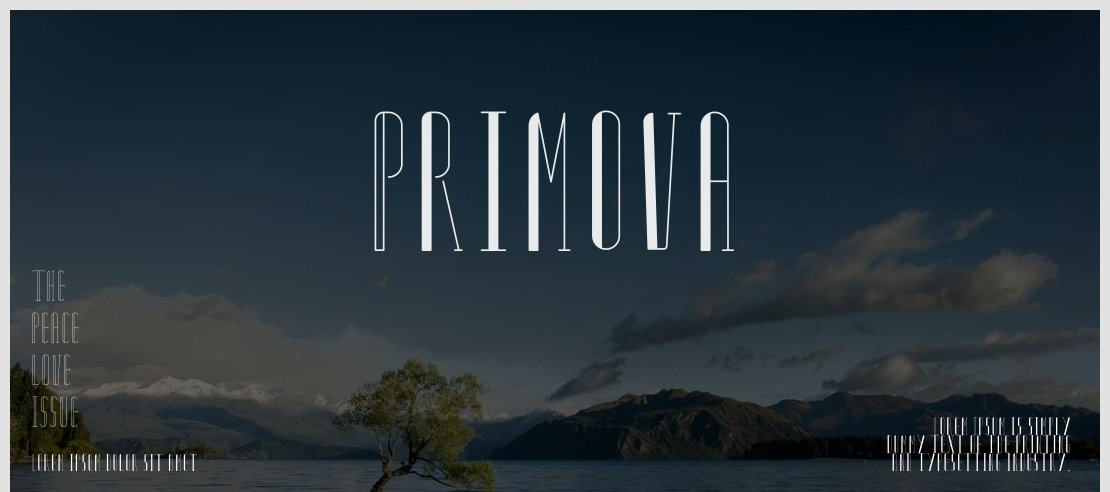 Primova Font