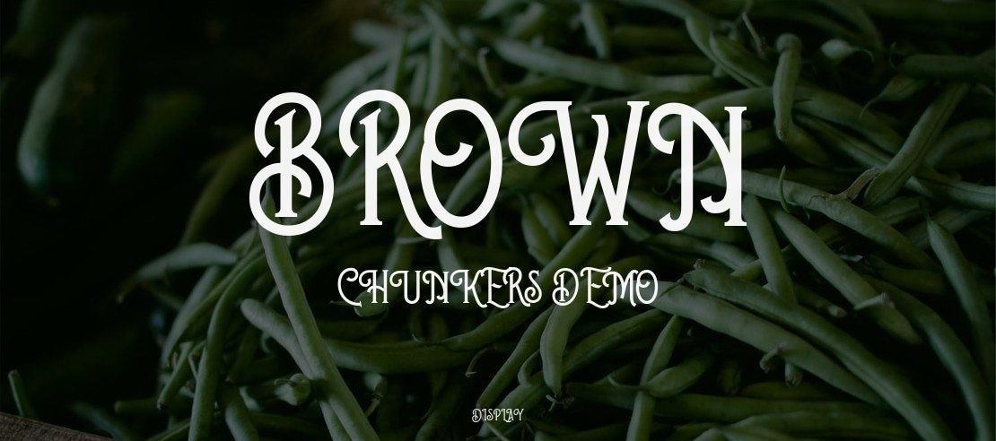 Brown Chunkers DEMO Font