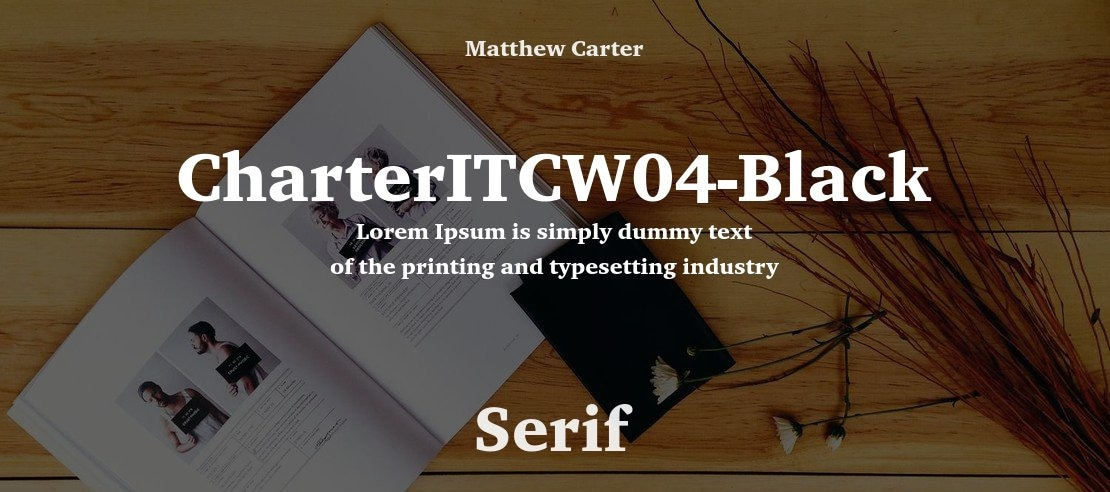 CharterITCW04-Black Font Family