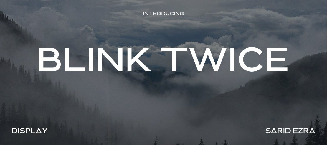 Blink Twice Font