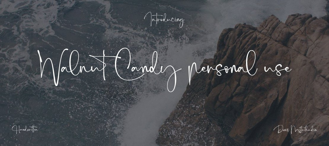 Walnut Candy personal use Font