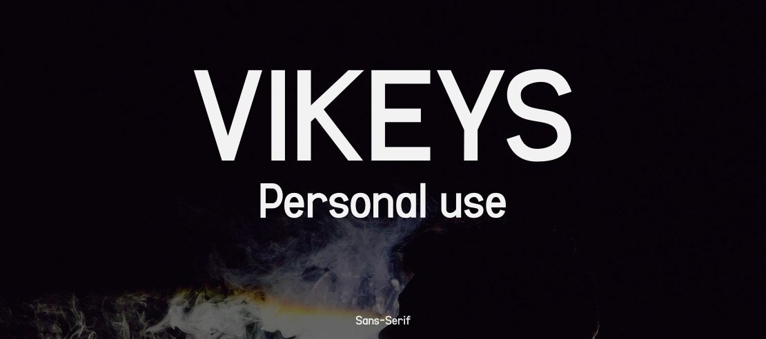 VIKEYS Personal use Font