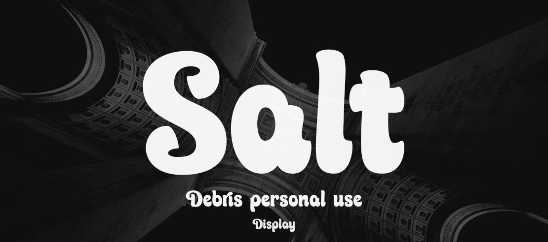 Salt Debris personal use Font