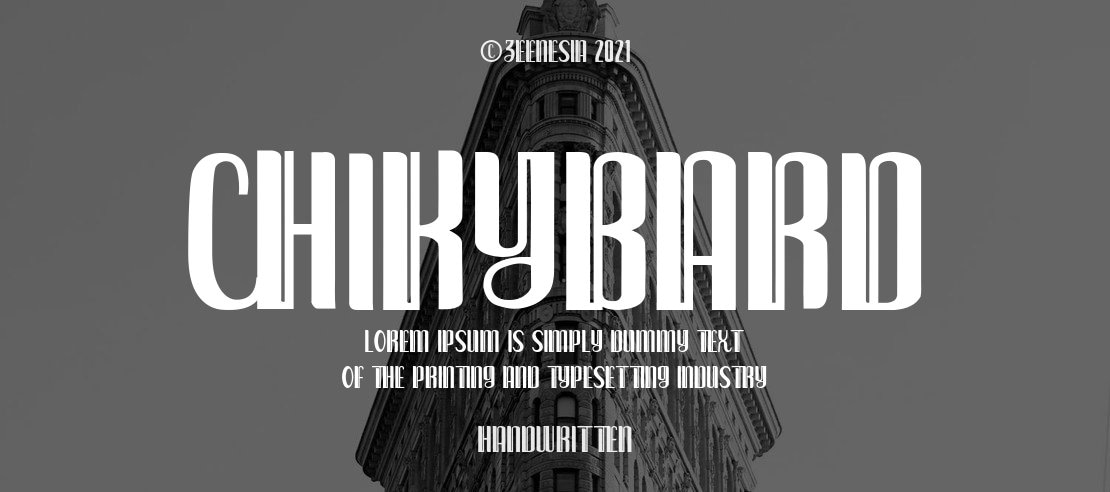 Chikybard Font