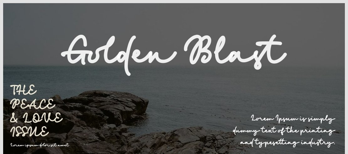 Golden Blast Font