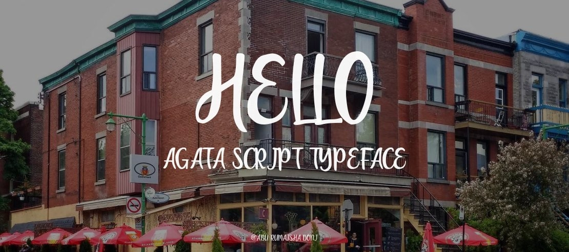 Hello Agata Script Font