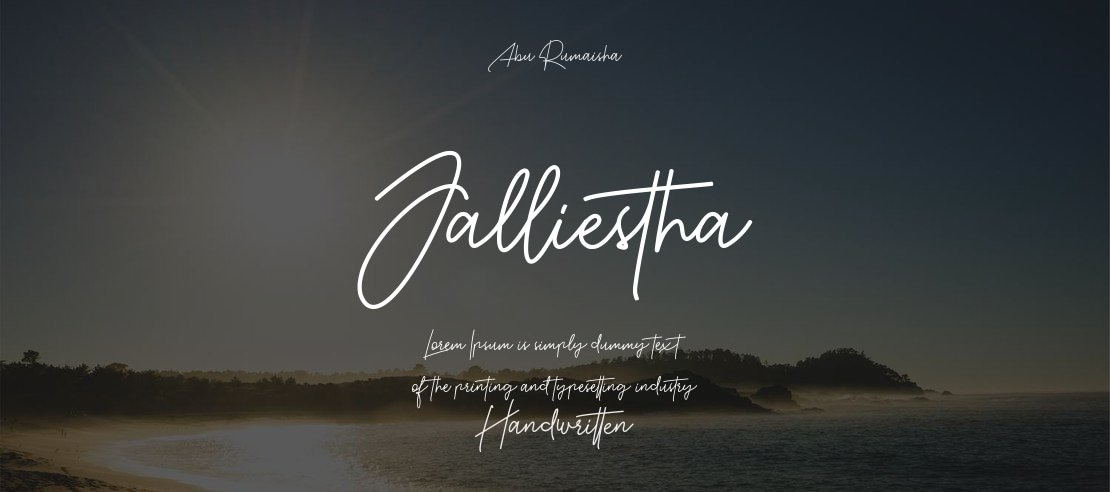 Jalliestha Font
