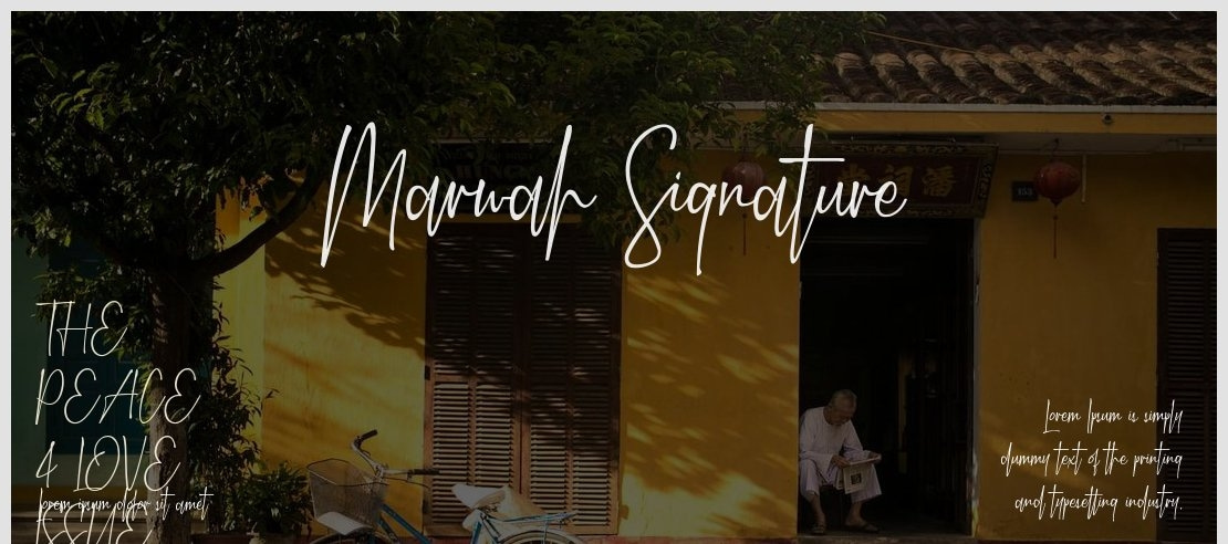 Marwah Signature Font